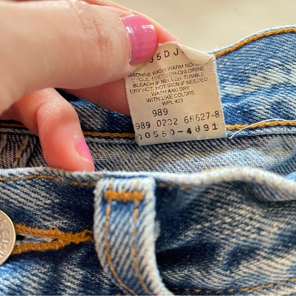 Levi’s 550 Custom Jeans Waist 28 Womens Size 6 Small Y2K Levis 2002 Upcycled - Picture 11 of 15